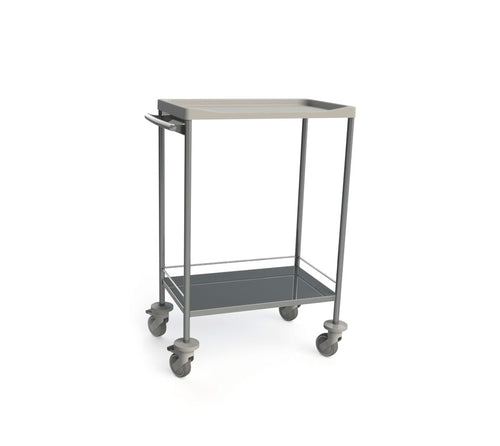Carro de Pensos com Prateleira em Inox - 76,8x48,9x104,5 cm