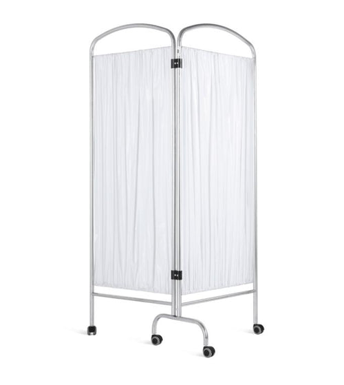 Biombo Duplo Curvo com Rodas - 140,5x46x184 cm