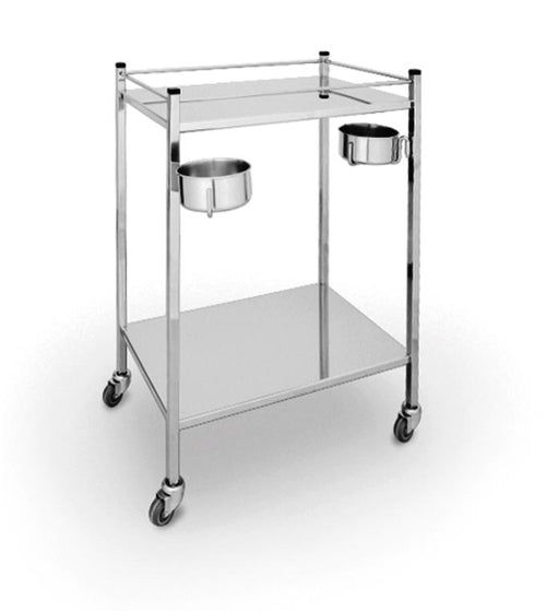 Mesa de Pensos em Inox com 2 Tinas