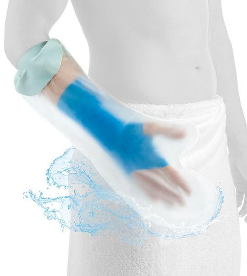Protetor Impermeável Braço Gesso/Ortótese Curto - Adulto