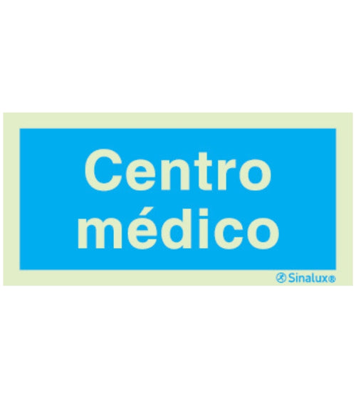 Sinal de Informação Centro Médico 200x100mm
