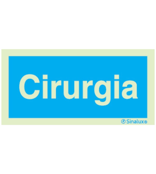 Sinal de Informação Cirurgia 200x100mm