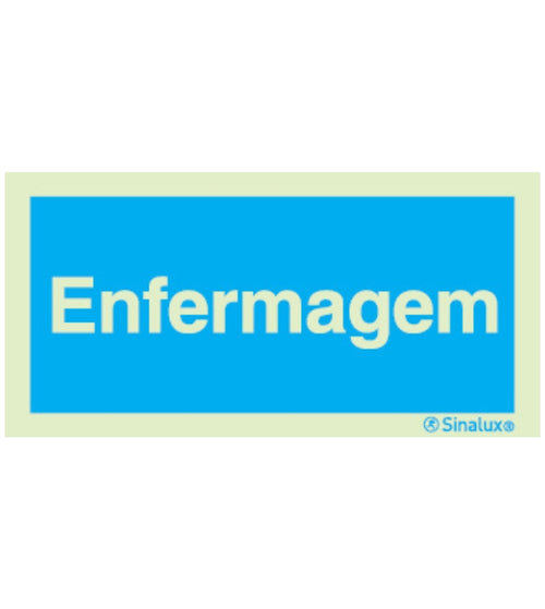Sinal de Informação Enfermagem 200x100mm