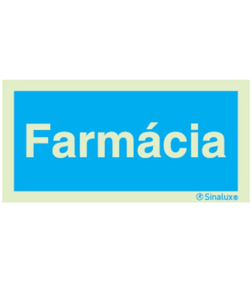 Sinal de Informação Farmácia 200x100mm