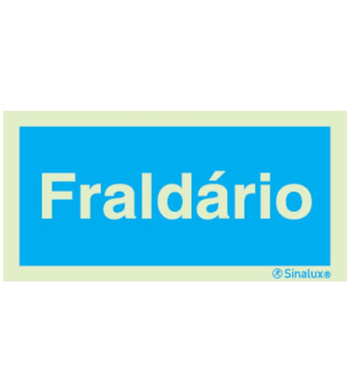 Sinal de Informação Fraldário 200x100mm