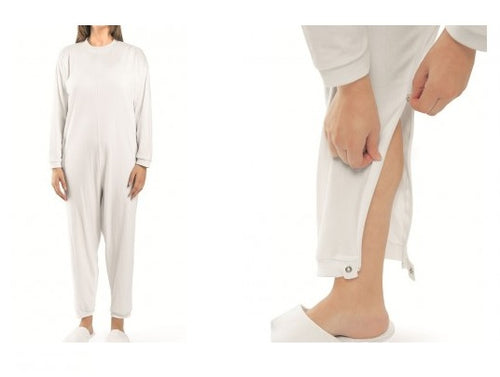 Pijama Geriátrico para Incontinência - Manga Comprida